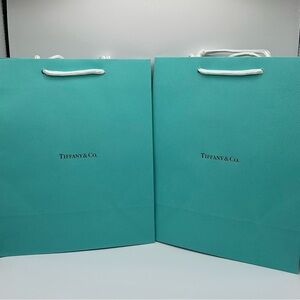 🔥🆕🔥 2x Tiffany & Co. Gift Bags | Medium/Large Blue Shopping Bag | 8" x 10"​
